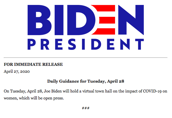 Biden Release 04-28-20